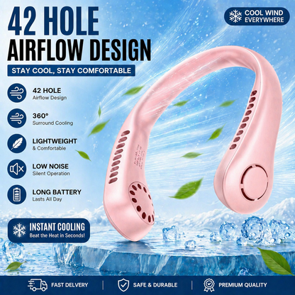Vaneless Neck Fan – Hands-Free Portable Air Cooler