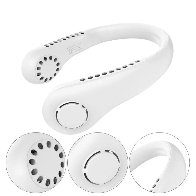 Vaneless Neck Fan – Hands-Free Portable Air Cooler